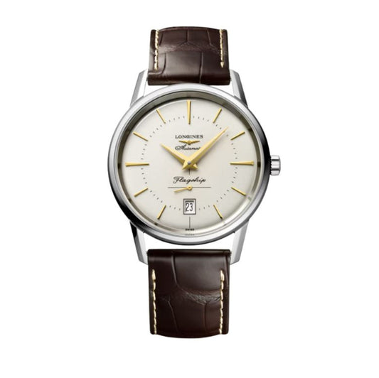 Longines Flagship Heritage Opaline Ivory Dial 38.5mm Men's Watch - L47954782