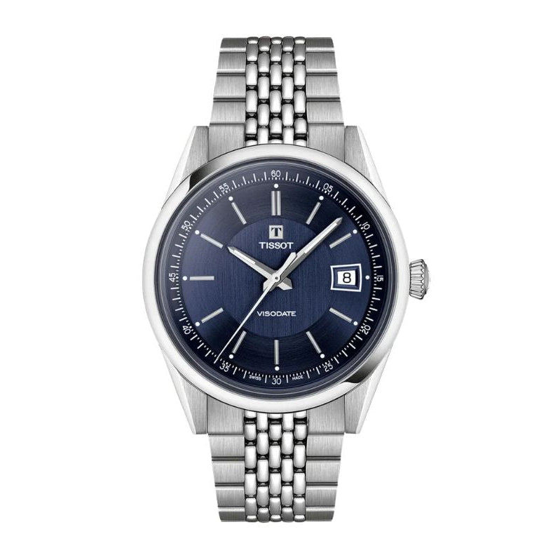 Tissot Visodate Powermatic 80 Blue Dial Men's Watch - T157.407.11.041.00