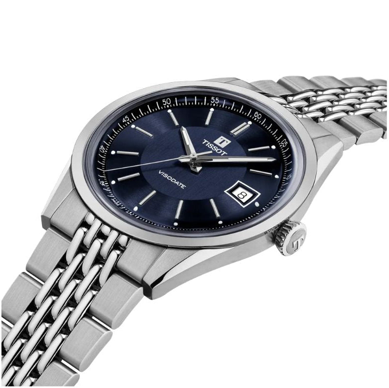 Tissot Visodate Powermatic 80 Blue Dial Men's Watch - T157.407.11.041.00