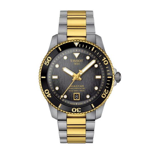 Tissot Seastar 1000 Dual Tone Powermatic 80 40mm Men's Watch - T120.807.22.051.00