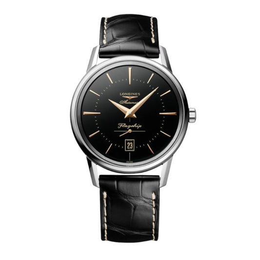FLAGSHIP HERITAGE Black Dial Automatic Men's Watch - L4.795.4.58.0