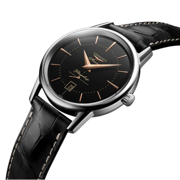 FLAGSHIP HERITAGE Black Dial Automatic Men's Watch - L4.795.4.58.0