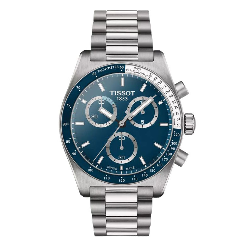 Tissot PR516 Blue Dial Men's Chronograph Watch- T149.417.11.041.00