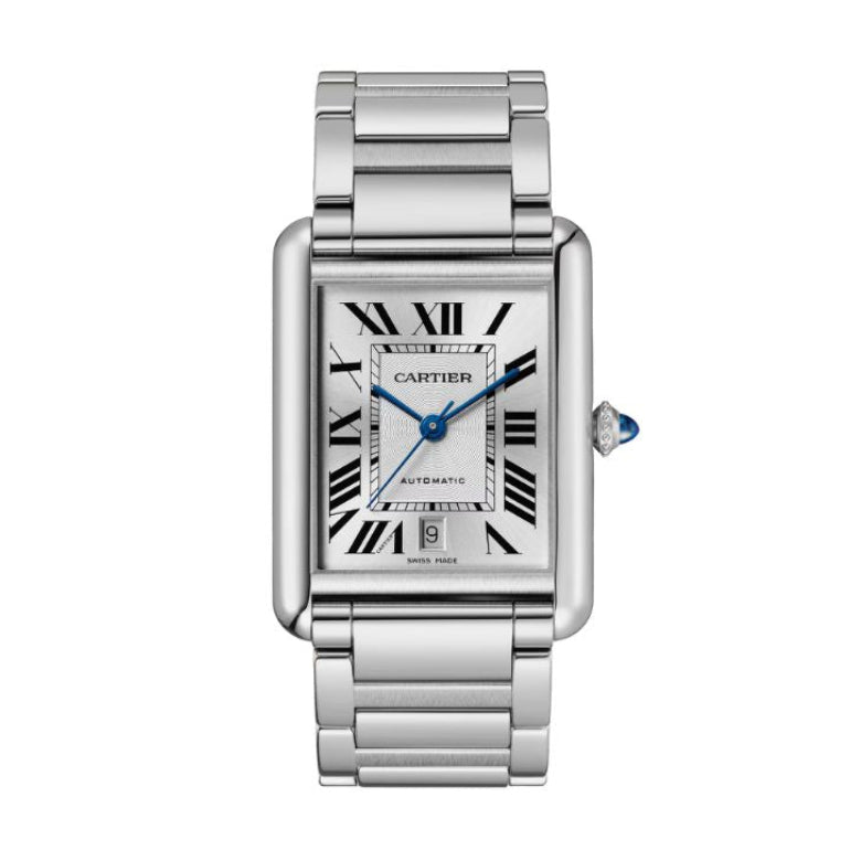 Cartier Tank Must Extra-large Automatic Silver Dial Men's Watch - WSTA0053