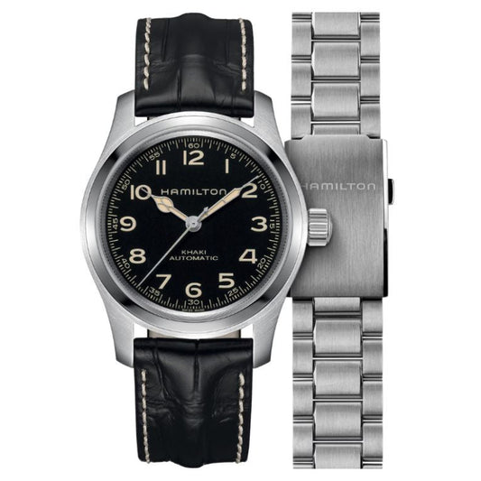 Khaki Field Murph Black Dial 42mm Bracelet Bundle Automatic Men's Watch - H70605732
