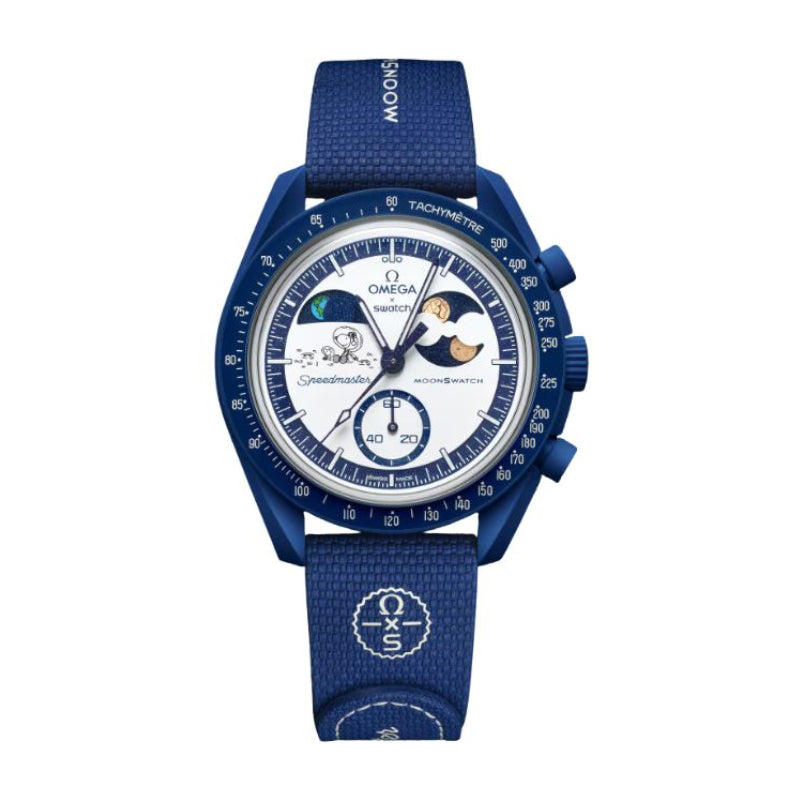 Omega x swatch Mission to Earthphase Moonshine Gold Men's Watch - S033N703L