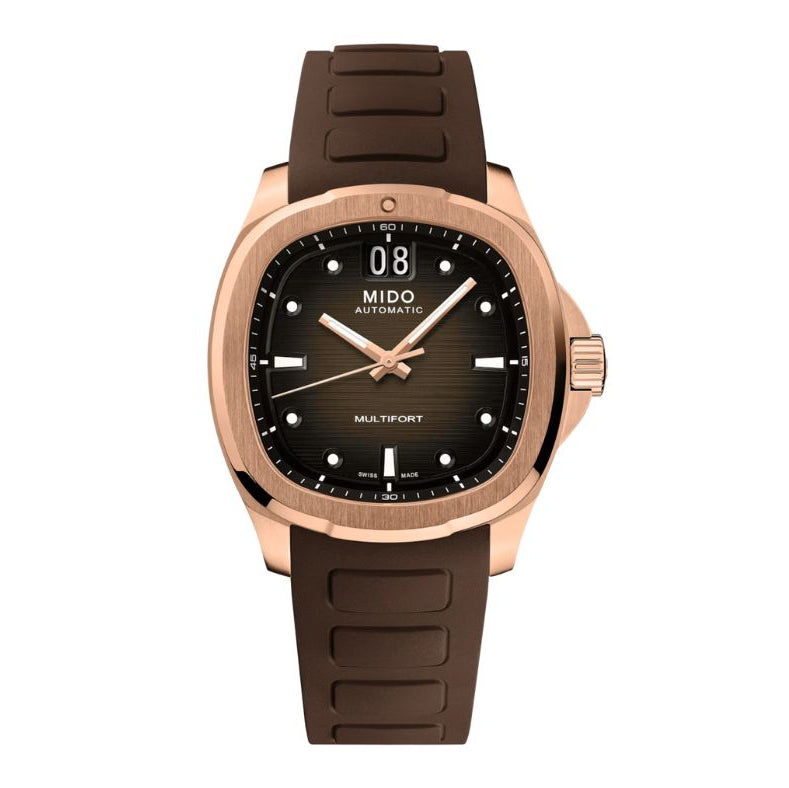 Mido Multifort TV Big Date Brown Dial Automatic Men's Watch - M049.526.37.291.00
