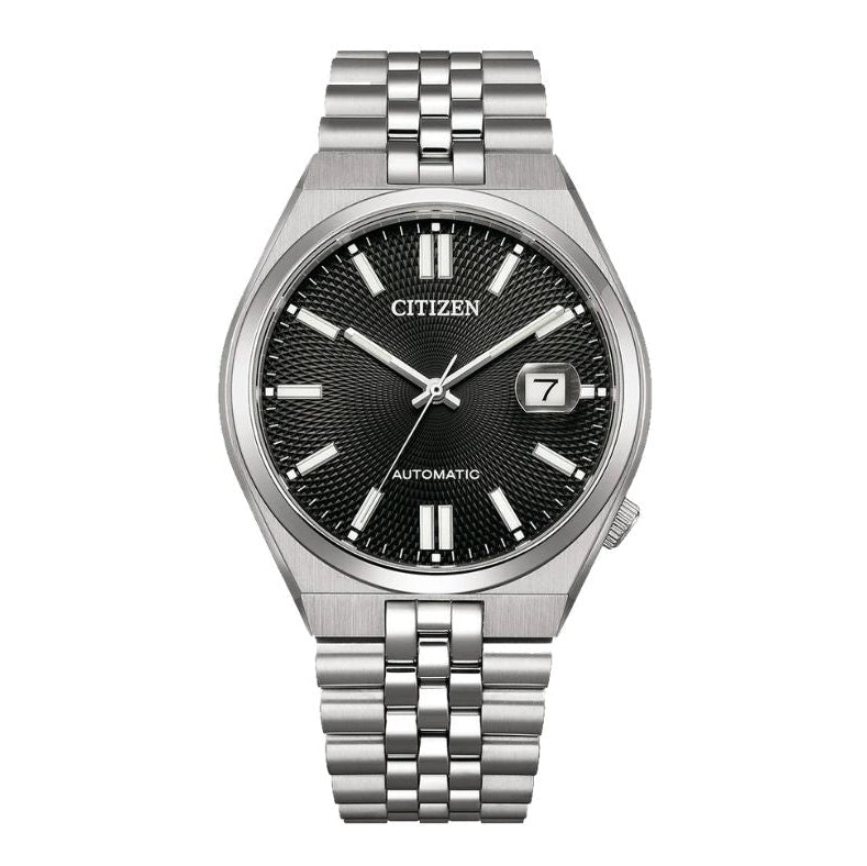 Citizen Tsuyosa 60 Mechanical Black Dial Men's Watch - NK0020-55E