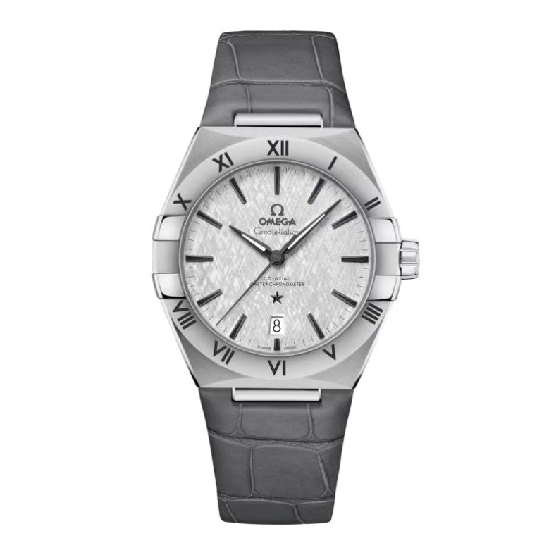 Omega Constellation Grey Dial 39mm leather strap Men's Watch - 131.13.39.20.06.001