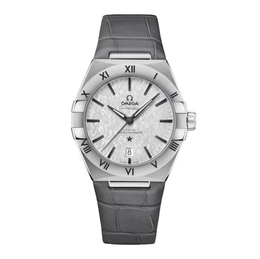Omega Constellation Grey Dial 39mm leather strap Men's Watch - 131.13.39.20.06.001