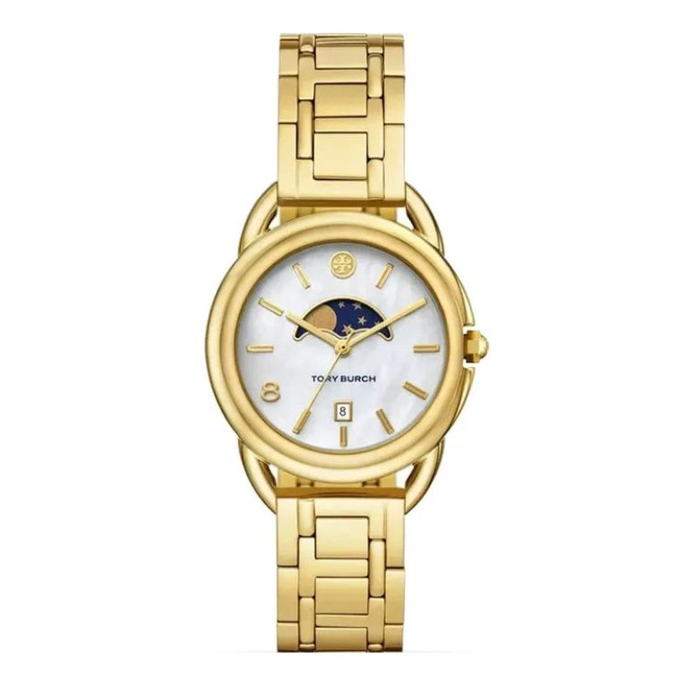 Tory Burch Miller White Dial Gold-Tone Ladies Watch - TBW7229