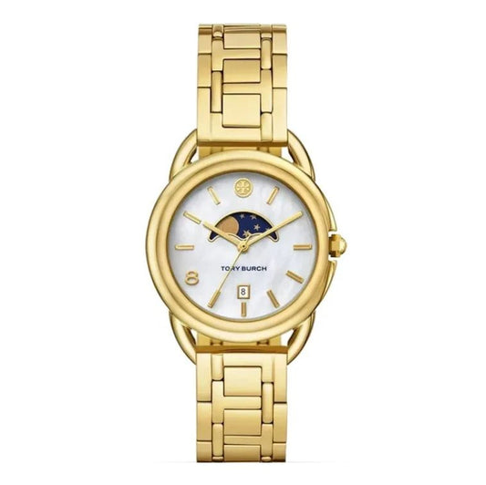 Tory Burch Miller White Dial Gold-Tone Ladies Watch - TBW7229