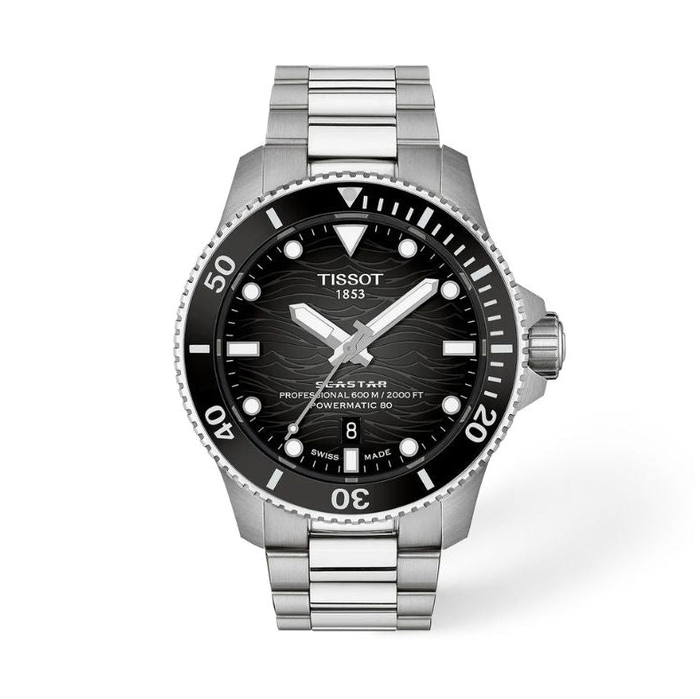 Tissot Seastar 2000 Black Dial 44mm Men's Watch - T120.907.11.051.00