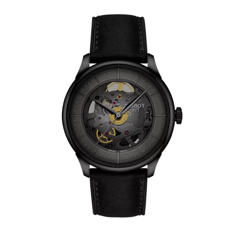 Tissot Chemin Des Tourelles Skeleton 39mm Dial Men's Watch - T139.836.36.441.00