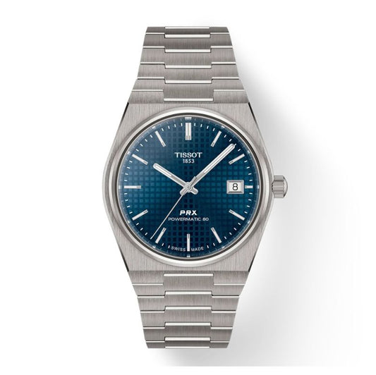 Tissot PRX Titanium Blue Dial 38mm Men's Watch - T137.807.44.041.00