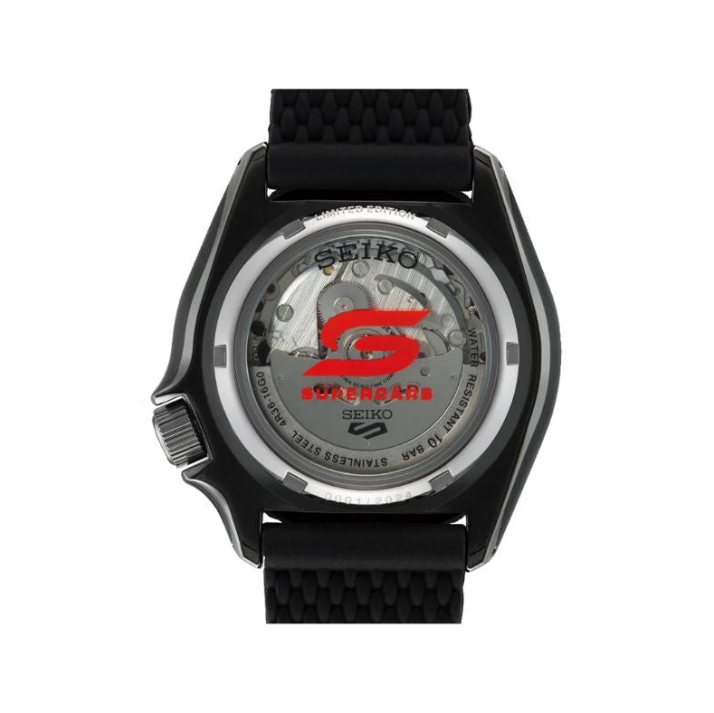 Seiko 5 Sports Supercar Collaboration ‘Limited Edition’ Black Dial Men's Watch - SRPL01