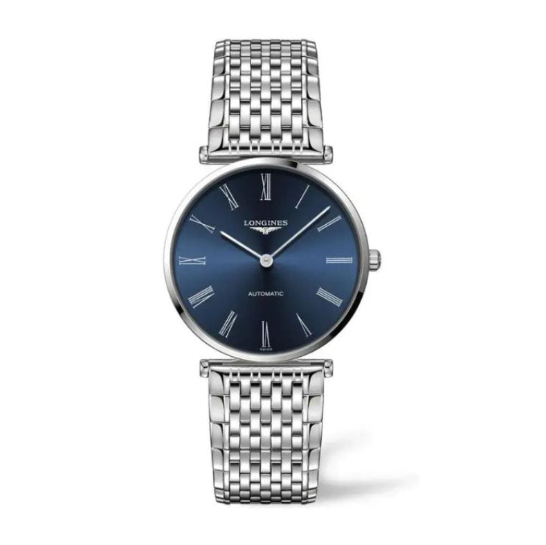 Longines La Grande Classique Blue Dial 36mm Automatic Ladies Watch - L49084946