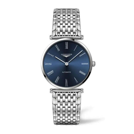 Longines La Grande Classique Blue Dial 36mm Automatic Ladies Watch - L49084946