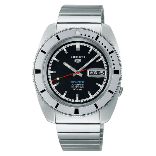 Seiko 5 Sports Heritage 1968 Limited Edition Black Dial Men's Watch - SRPL05