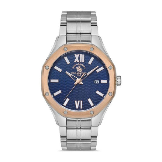 Santa Barbara Polo & Racquet Club Navy Blue Dial Men's Watch - SB.1.10391-3