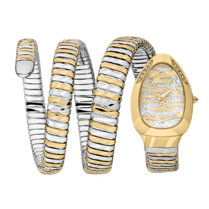 Just Cavalli Taglio Serpente Dual Tone Ladies Watch- JC1L226M0055