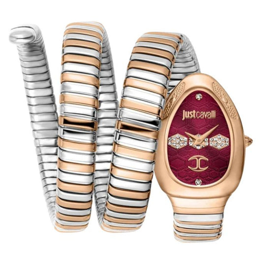 Just Cavalli Snake Design Dual Tone Watch For Women- JC1L232M0065