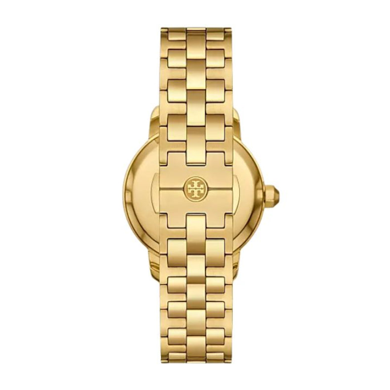 Tory Burch Cream dial Gold tone Bracelet Ladies Watch - TBW1053