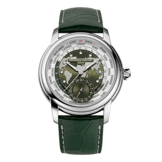 Frederique constant Classic Worldtimer Limited Edition of 718 pieces Men's Watch - FC-718KWM4H6