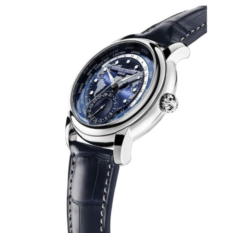 Frederique constant Classic Worldtimer Limited Edition of 718 pieces Men's Watch - FC-718NWM4H6