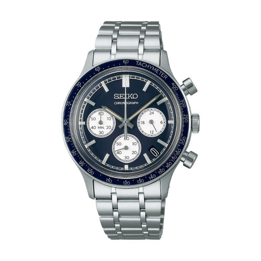 Seiko Chronograph Blue Dial Men's Watch - SSB477