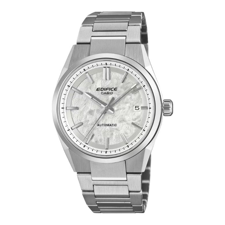 Casio Edifice White Dial 38mm Automatic Men's Watch - EFK-110D-7A