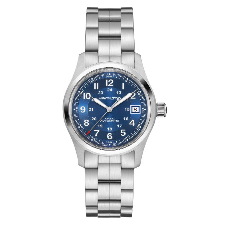 Hamilton Khaki Field Blue Dial 38mm Automatic Men's Watch - H70455140
