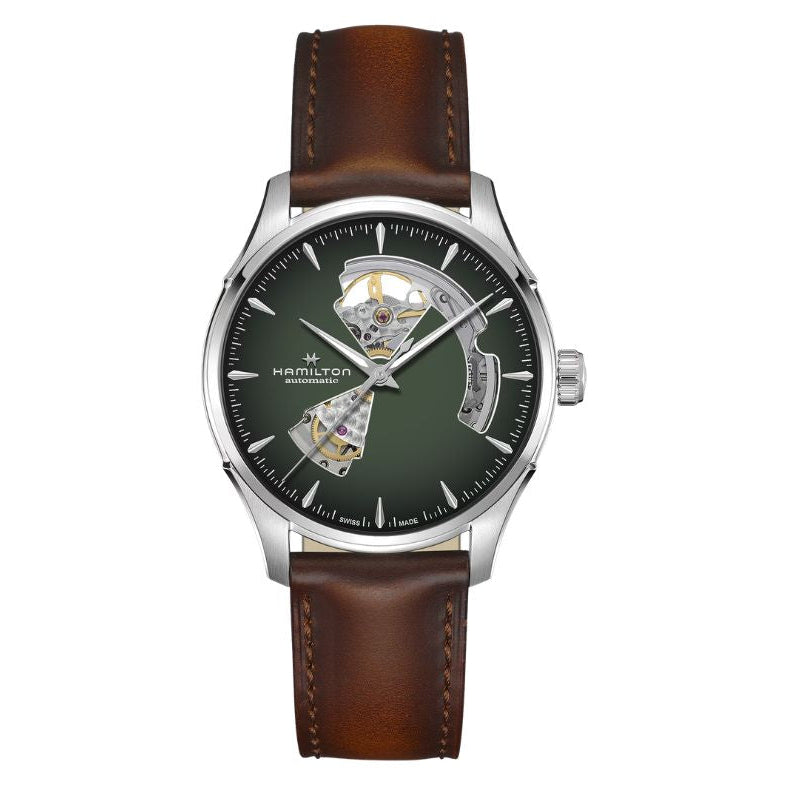 Hamilton Jazzmaster Open Heart Green Dial Automatic 40mm Men's Watch - H32675560