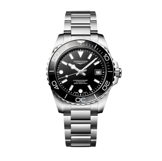 Longines HYDROCONQUEST Automatic Green Dial Ceramic Bezel 39mm Men's Watch - L37794566