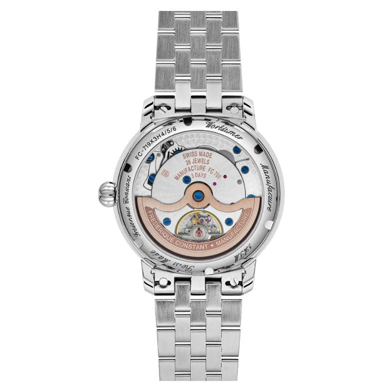 Frederique constant Manufacture Classic Worldtimer Men's Watch - FC-719NN3H6B