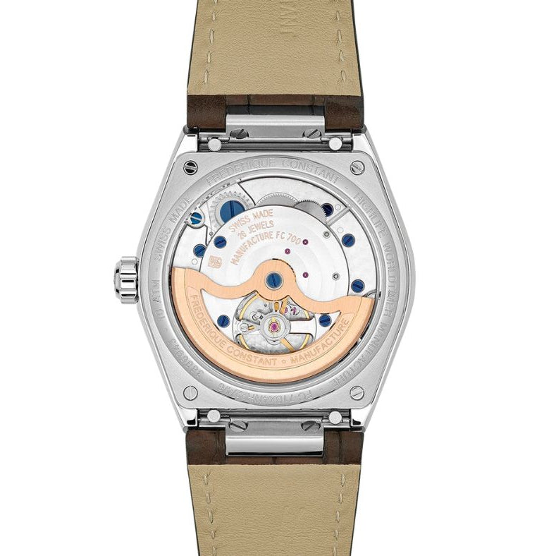 Highlife Worldtimer Manufacture Brown Dial 41mm Men's Watch - FC-718C4NH6