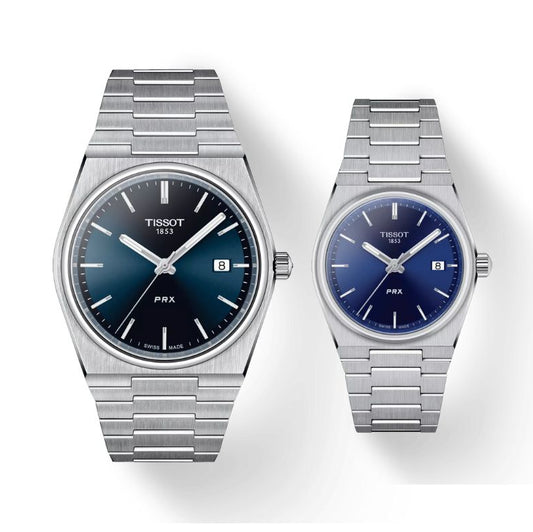 Tissot PRX Blue Dial Couple Watch - (T137.410.11.041.00 - T137.210.11.041.00)