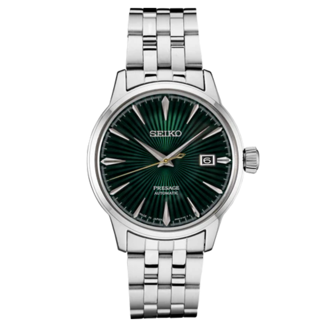 Seiko Presage Cocktail Time '"Green Mojito" Dial Men's Automatic Watch- SRPE15j1