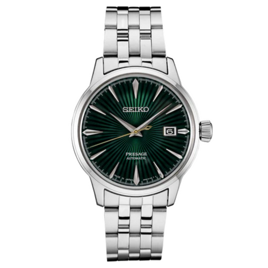 Seiko Presage Cocktail Time '"Green Mojito" Dial Men's Automatic Watch- SRPE15j1