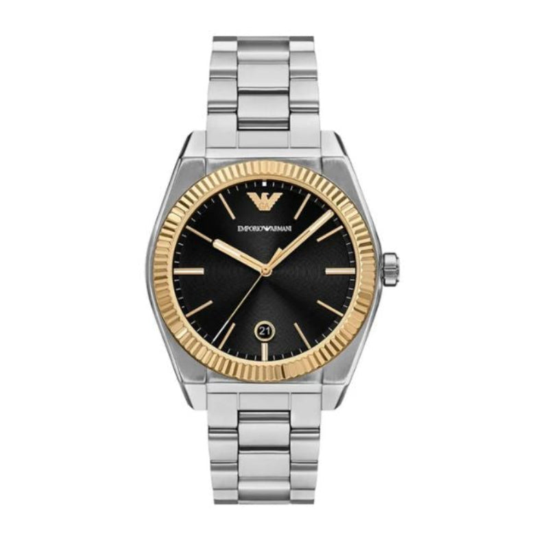 Emporio Armani Black Dial Men's Watch - AR80077