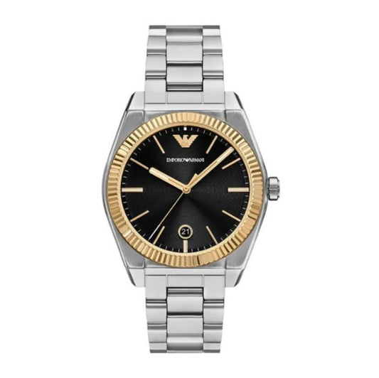 Emporio Armani Black Dial Men's Watch - AR80077