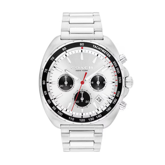 Coach Charter Chronograph with Silver-Tone Dial Men's Watch - 14602702