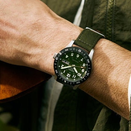 Seiko 5 Sports Field series Green Dial Men's Watch - HDB008