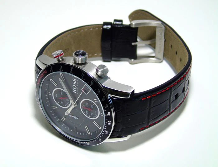 Hugo Boss Rafale Black Dial Men's Chronograph Watch- 1513390