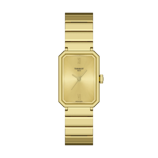 Tissot SRV Yellow Gold Dial Ladies Watch - T160.110.33.023.00