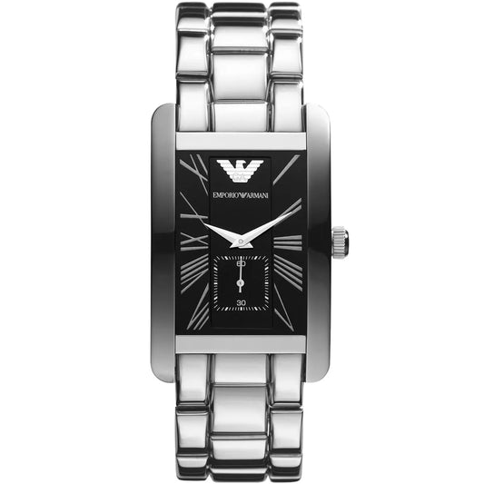 Emporio Armani Classic Black Dial Ladies Watch - AR0156