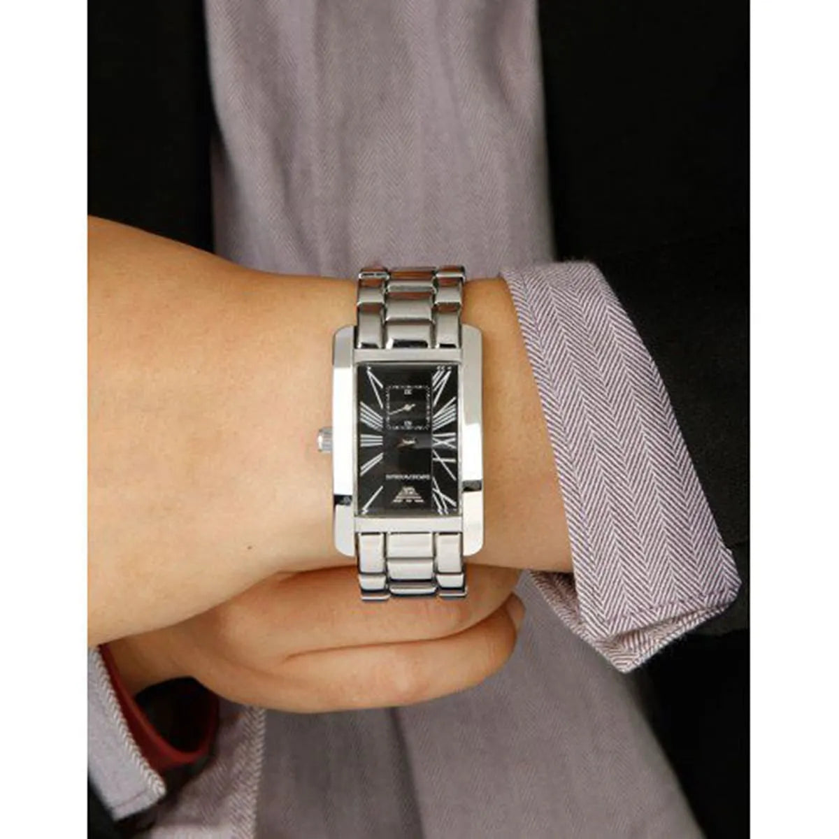 Emporio Armani Classic Black Dial Ladies Watch - AR0156