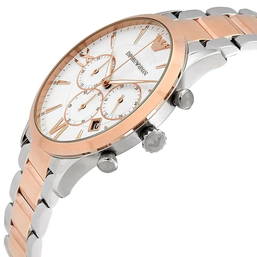 Emporio Armani White Dial Men's Watch - AR11209