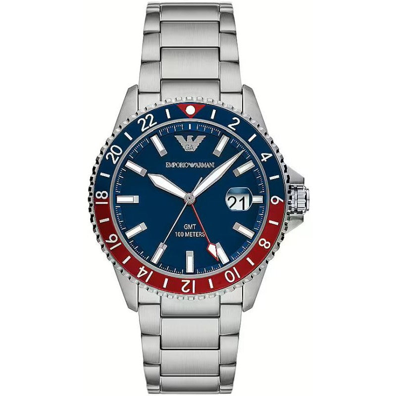 Emporio Armani Diver GMT Pepsi Watch For Men- AR11590