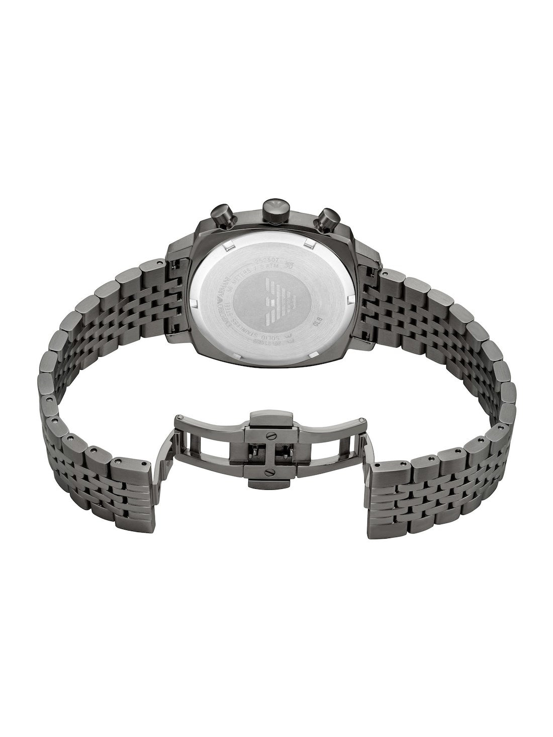 Emporio Armani Green Dial Gunmetal Stainless Steel Men' s Watch - AR11689